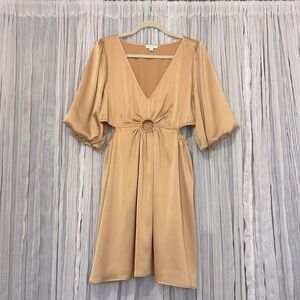 Gold cocktail dress